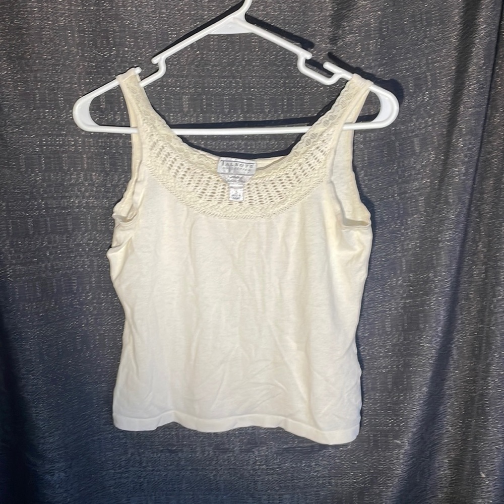 Talbots Collection Tank Top Size Small - faint  spots on back. - see photos